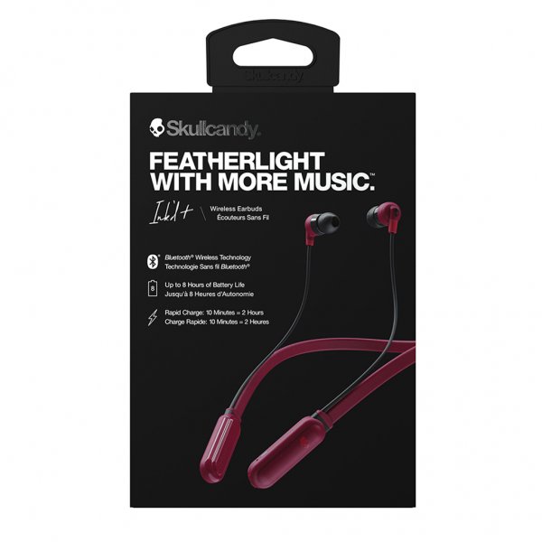 Skullcandy INKD+ In-Ear -kuulokkeet, punainen