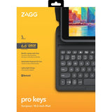 ZAGG iPad 10.2 (gen 7/8/9) Kotelo näppäimistöllä Pro Keys Musta Pohjoismainen harmaa