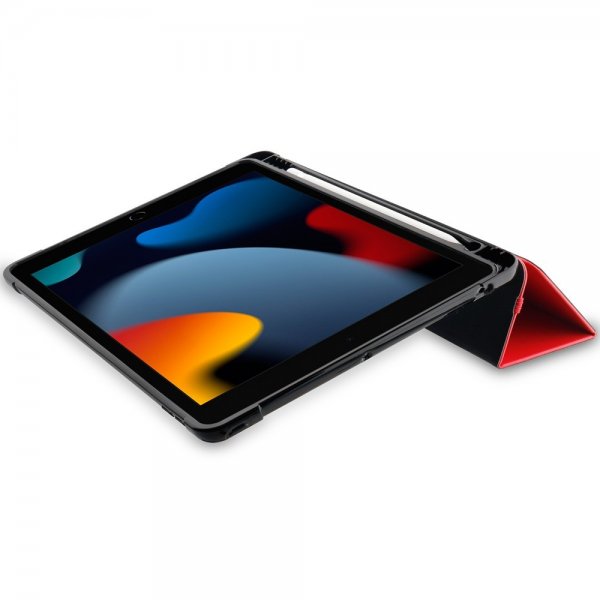 Otterbox iPad 10.2 (7./8./9. sukupolvi) React Folio -suojakotelo, punainen