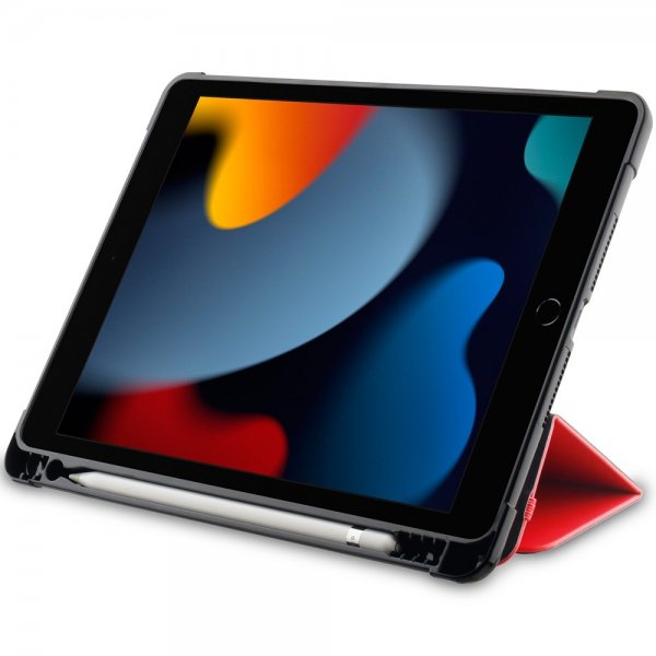 Otterbox iPad 10.2 (7./8./9. sukupolvi) React Folio -suojakotelo, punainen