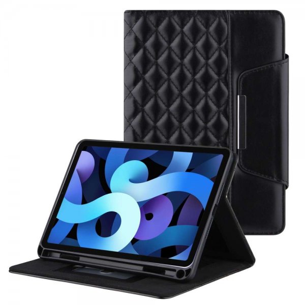 iPad 10.2 (7./8./9. sukupolvi) Kotelo Vinoneliökuvio Musta