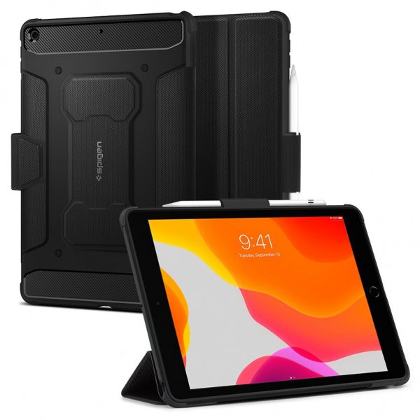 Spigen iPad 10.2 (sukupolvi 7/8/9) Suojakotelo Rugged Armor Pro Musta