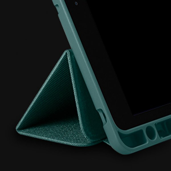 Spigen iPad 10.2 (sukup. 7/8/9) Urban Fit -suojakotelo Midnight Green