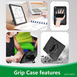 4smarts iPad 10.2 (gen 7/8/9) Suojakuori Rugged Case Grip Musta