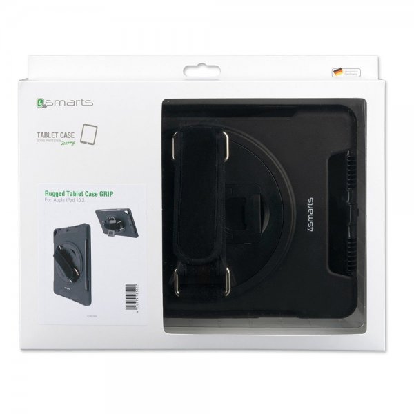 4smarts iPad 10.2 (gen 7/8/9) Suojakuori Rugged Case Grip Musta