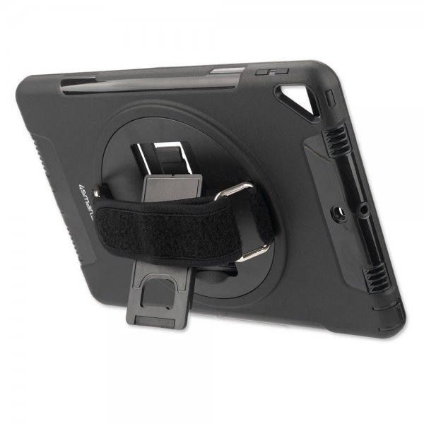 4smarts iPad 10.2 (gen 7/8/9) Suojakuori Rugged Case Grip Musta