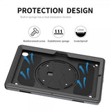 4smarts iPad 10.2 (gen 7/8/9) Suojakuori Rugged Case Grip Musta