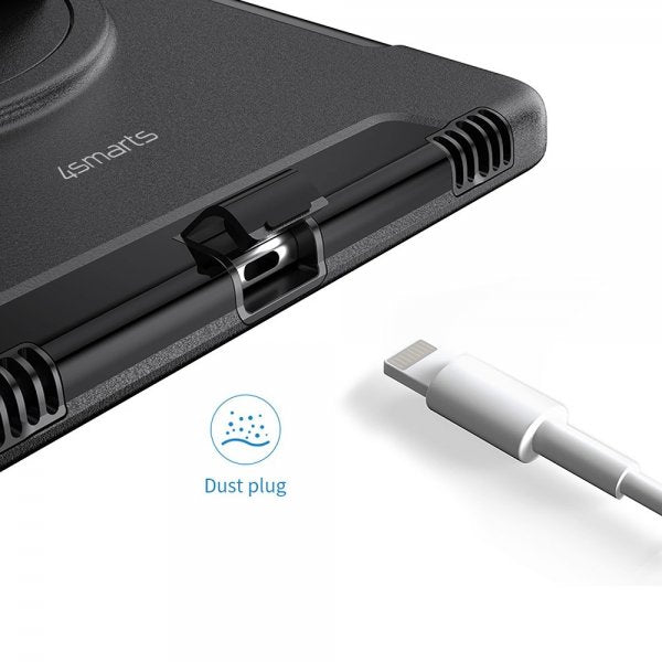 4smarts iPad 10.2 (gen 7/8/9) Suojakuori Rugged Case Grip Musta