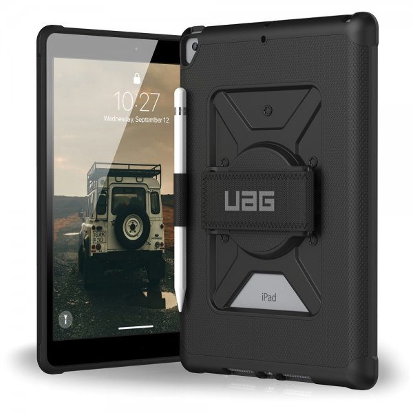 Urban Armor Gear (UAG) iPad 10.2 (gen 7/8/9) Suojakotelo Metropolis Hand Strap Musta