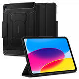 Spigen iPad 10.9 (10. sukupolvi)/iPad 11 (A16) Rugged Armor Pro -suojakuori, musta
