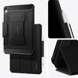 Spigen iPad 10.9 (10. sukupolvi)/iPad 11 (A16) Rugged Armor Pro -suojakuori, musta