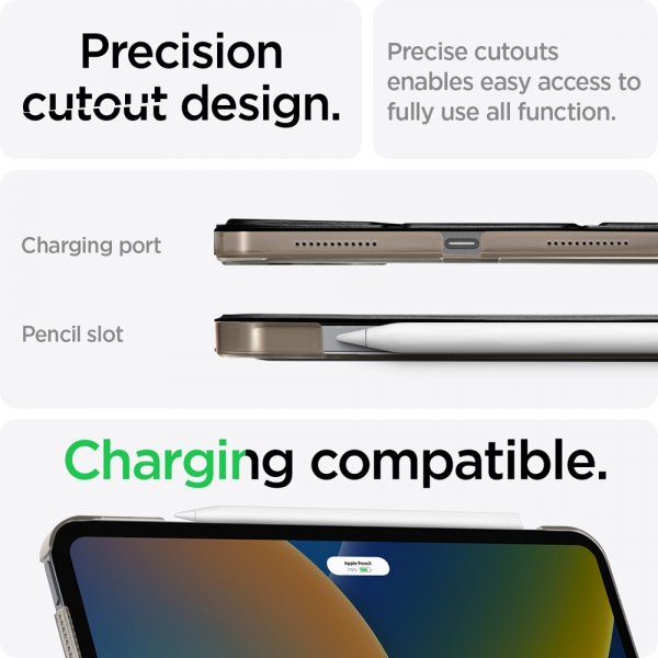 Spigen iPad 10.9 (gen 10)/iPad 11 (A16) Suojakotelo Smart Fold Musta