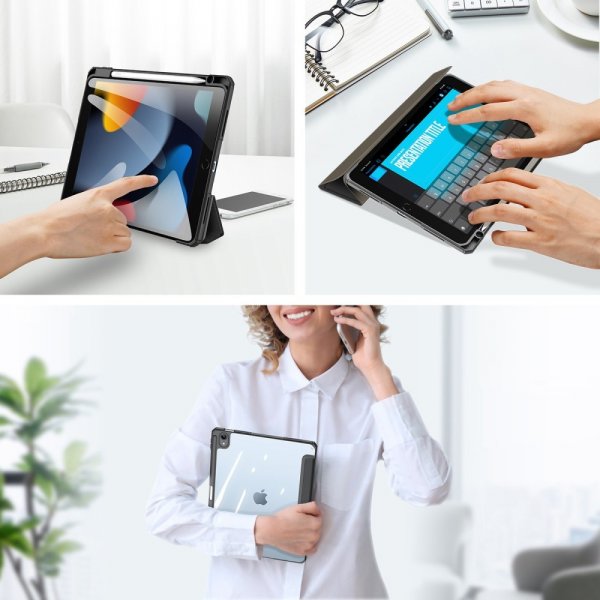 Dux Ducis iPad 10.9 (10. sukupolvi)/iPad 11 (A16) -suojakotelo TOBY Series, musta