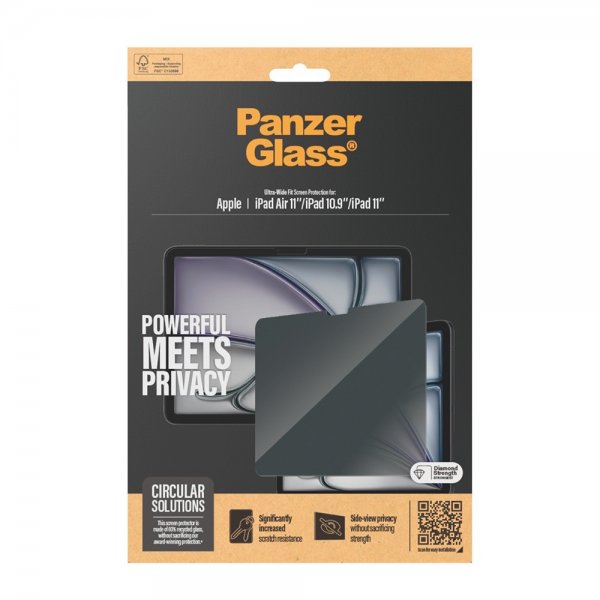 PanzerGlass iPad 10.9 (10. sukupolvi)/iPad 11 (A16)/iPad Air 11 (M2/M3/M4) -näytönsuoja Ultra-Wide Fit Privacy