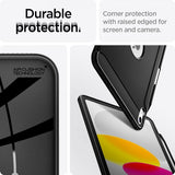 Spigen iPad 10.9 (10. sukupolvi)/iPad 11 (A16) Rugged Armor -suojakuori, mattamusta