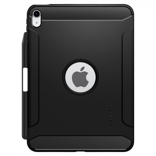 Spigen iPad 10.9 (10. sukupolvi)/iPad 11 (A16) Rugged Armor -suojakuori, mattamusta