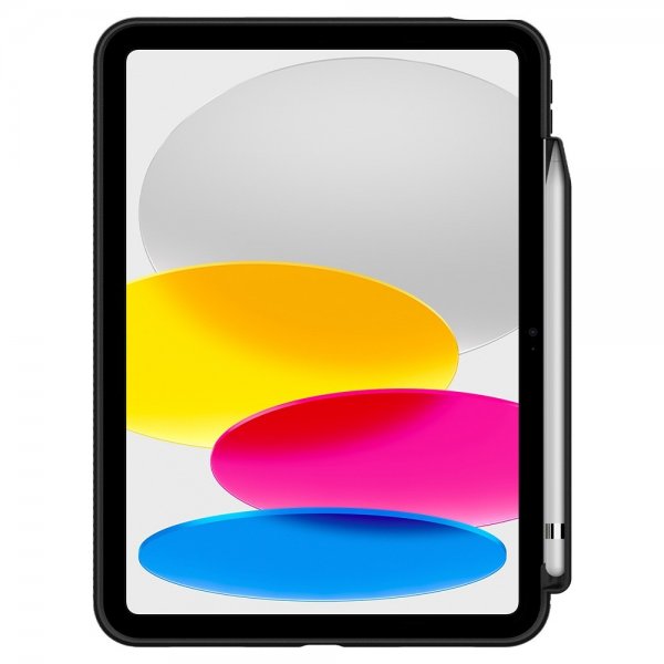 Spigen iPad 10.9 (10. sukupolvi)/iPad 11 (A16) Rugged Armor -suojakuori, mattamusta