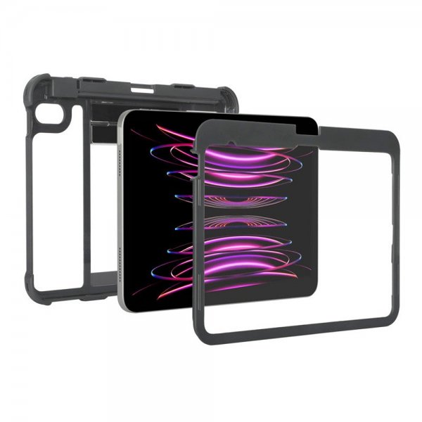 Targus iPad 10.9 (10. sukupolvi)/iPad 11 (A16) SafePort Clear -suojakuori, musta