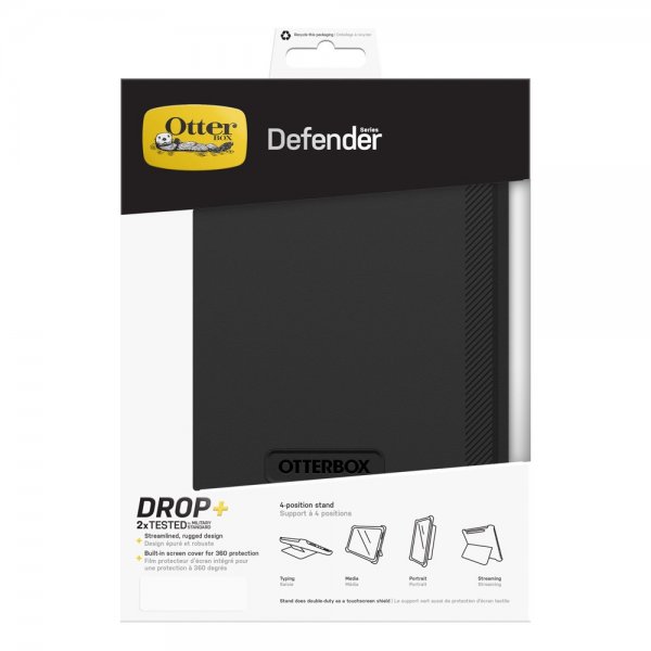 Otterbox iPad 10.9 (10. sukupolvi)/iPad 11 (A16) Kuori Defender Musta