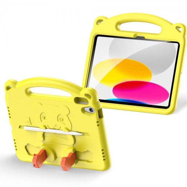 Dux Ducis iPad 10.9 (10. sukupolvi)/iPad 11 (A16) -kuori Panda keltainen