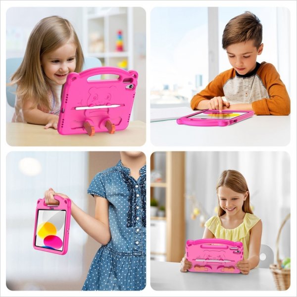 Dux Ducis iPad 10.9 (10. sukupolvi)/iPad 11 (A16) -kuori Panda Magenta