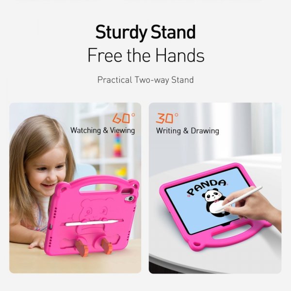 Dux Ducis iPad 10.9 (10. sukupolvi)/iPad 11 (A16) -kuori Panda Magenta