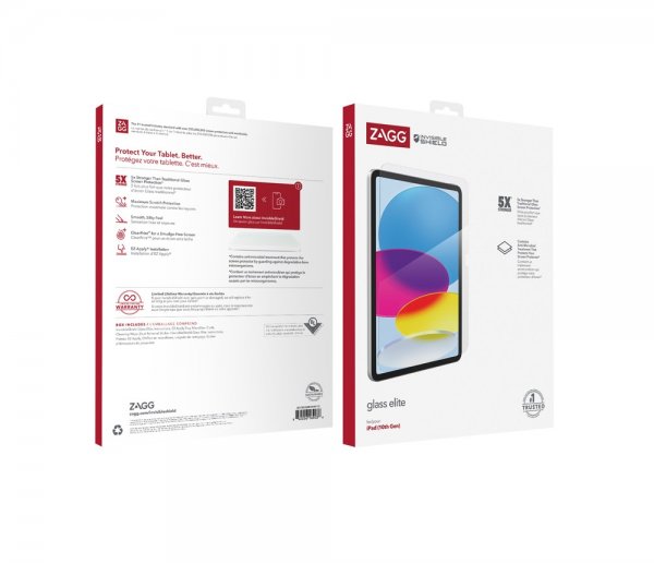 ZAGG InvisibleShield iPad 10.9 (gen 10)/iPad 11 (A16) Glass Elite -näytönsuoja