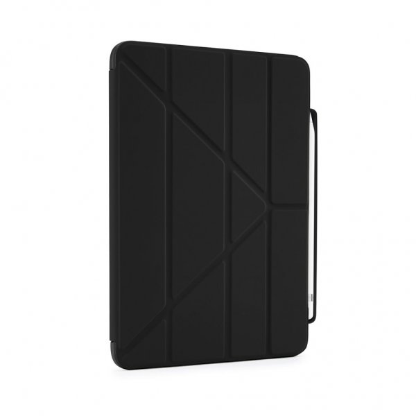 Pipetto iPad 10.9 (10. sukupolvi)/iPad 11 (A16) kotelo Origami No3 Pencil Case Musta