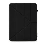 Pipetto iPad 10.9 (10. sukupolvi)/iPad 11 (A16) kotelo Origami No3 Pencil Case Musta