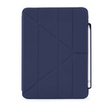 Pipetto iPad 10.9 (10. sukupolvi)/iPad 11 (A16) -suojakotelo Origami No3 Pencil Case, tummansininen
