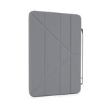 Pipetto iPad 10.9 (10. sukupolvi)/iPad 11 (A16) kotelo Origami No3 Pencil Case Tummanharmaa