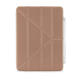 Pipetto iPad 10.9 (10. sukupolvi)/iPad 11 (A16) -suojakotelo Origami No3 Pencil Case, ruusukulta