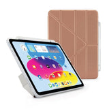 Pipetto iPad 10.9 (10. sukupolvi)/iPad 11 (A16) -suojakotelo Origami No3 Pencil Case, ruusukulta