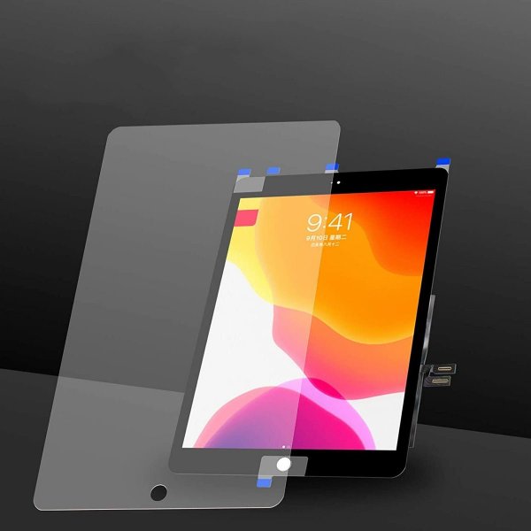 iPad 9 10.2 2021 Lasinen Kosketusnäyttö Premium - Musta