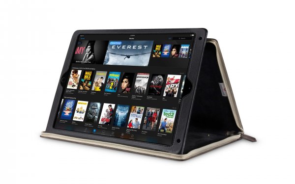 Twelve South iPad 9.7 (5./6. sukupolvi)/iPad Air 1/2 BookBook aitoa nahkaa oleva jalustallinen suojakotelo, ruskea