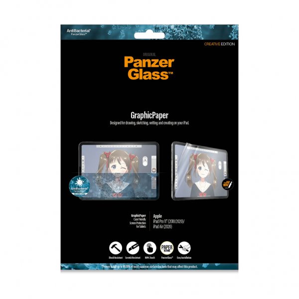 PanzerGlass iPad Air 10.9 (sukupolvi 4/5)/iPad Pro 11 (sukupolvi 1/2/3/4) GraphicPaper-näytönsuoja