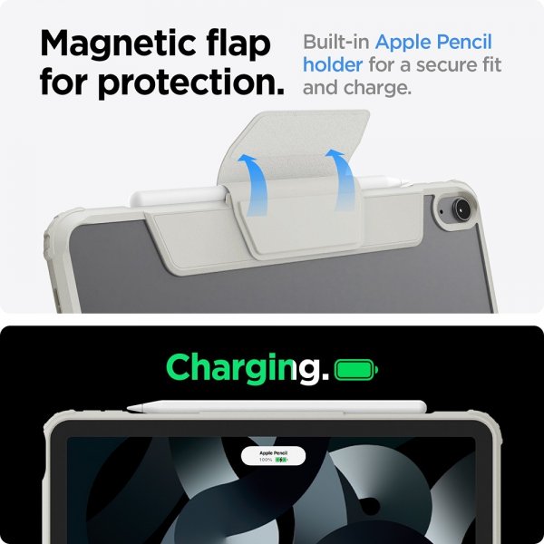 Spigen iPad Air 10.9 (sukupolvi 4/5)/iPad Air 11 (M2/M3/M4) Suojakotelo Air Skin Pro Harmaa