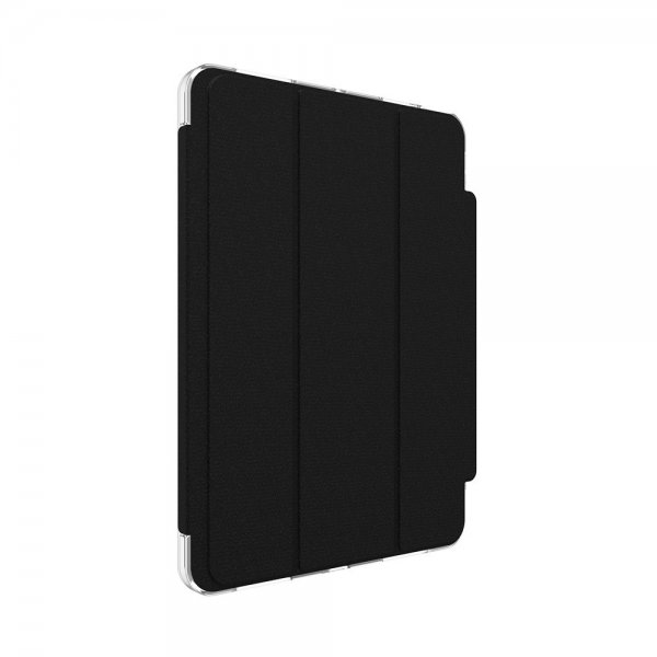 ZAGG iPad Air 11 (M2/M3/M4) Crystal Palace Folio -kotelo, musta/läpinäkyvä