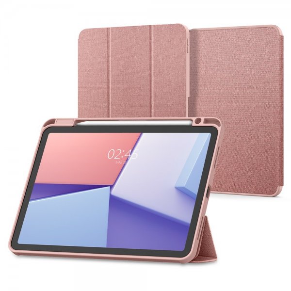 Spigen iPad Air 11 (M2/M3/M4) Urban Fit -suojakotelo, ruusukulta