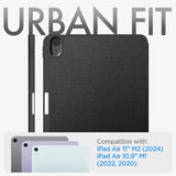 Spigen iPad Air 11 (M2/M3/M4) Urban Fit -kotelo, musta