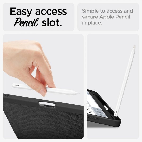 Spigen iPad Air 11 (M2/M3/M4) Urban Fit -kotelo, musta