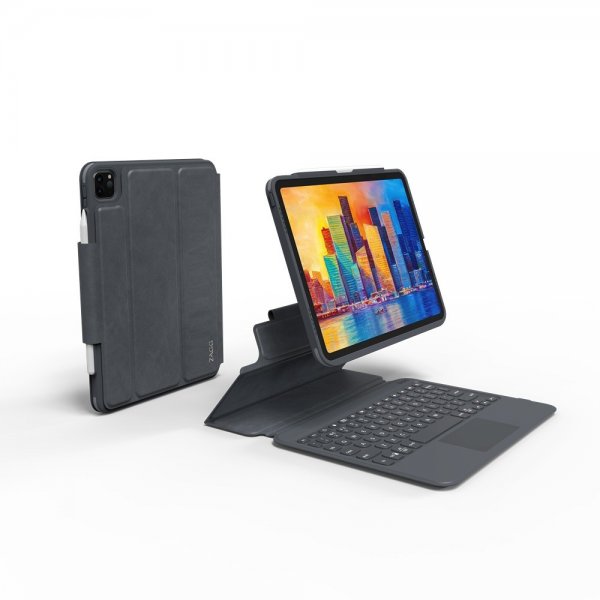ZAGG iPad Air 10.9/iPad Pro 11 Kotelo ja näppäimistö Pro Keys Trackpad Nordic Charcoal