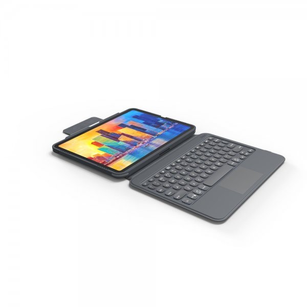 ZAGG iPad Air 10.9/iPad Pro 11 Kotelo ja näppäimistö Pro Keys Trackpad Nordic Charcoal