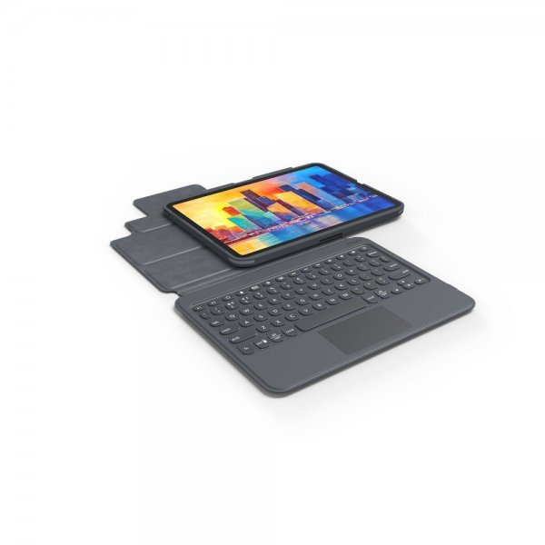 ZAGG iPad Air 10.9/iPad Pro 11 Kotelo ja näppäimistö Pro Keys Trackpad Nordic Charcoal