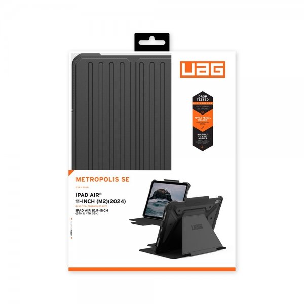 Urban Armor Gear (UAG) iPad Air 11 (M2/M3/M4) Kotelo Metropolis SE Musta
