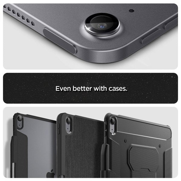 Spigen iPad Air 11 (M2/M3/M4)/iPad Air 13 (M2/M3/M4) Kamerans suojaus GLAS.tR EZ Fit Optik Pro Space Grey