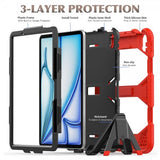 iPad Air 11 (M2/M3/M4) Suojakuori Heavy Duty Armor Punainen