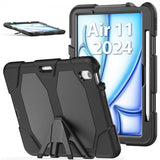 iPad Air 11 (M2/M3/M4) Suojakuori Heavy Duty Armor Musta
