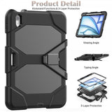 iPad Air 11 (M2/M3/M4) Suojakuori Heavy Duty Armor Musta