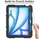 iPad Air 11 (M2/M3/M4) Suojakuori Heavy Duty Armor Musta
